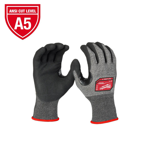 MILWAUKEE Cut Level 5 High-Dexterity Nitrile Dipped Gloves (6 PACK)